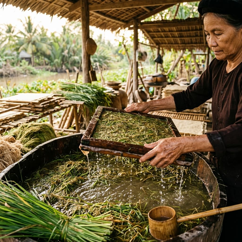 Quy trình làm giấy thủ công Mộc Xinh
